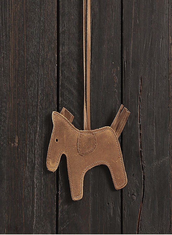 Craoopii Cute Horse Bag Charms,Handmade Genuine Leather Tassel Pony Keychain Sewing Horse Styling Fashion Bag Accessories for Women (2 COUNT) - Image 5